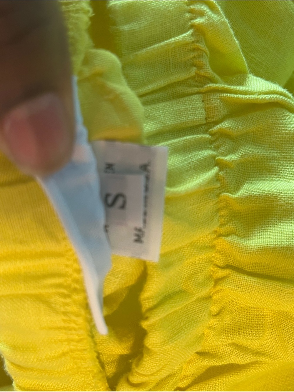 bryn Walker Wide-Leg Elastic Waist Linen Pants in Yellow With Pockets đź’Ż Linen - Picture 5 of 9